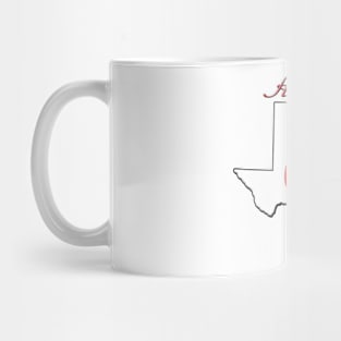 Always in My Heart TX Mug